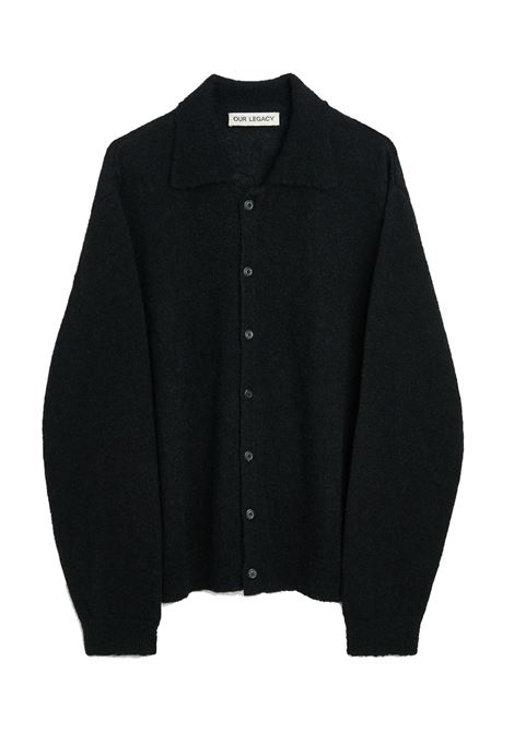 maglia evening polo uomo nera OUR LEGACY | M4213ECFSE
